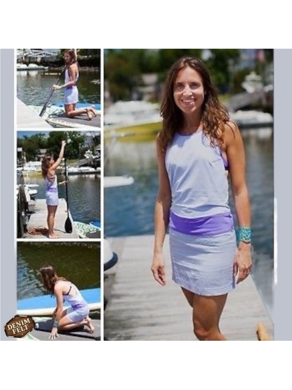 Lululemon Blissed Out dress sz 8 Cool Breeze Power Purple vintage y2k festival - Picture 12 of 14